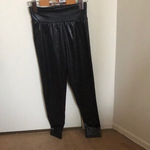 PU leather pants